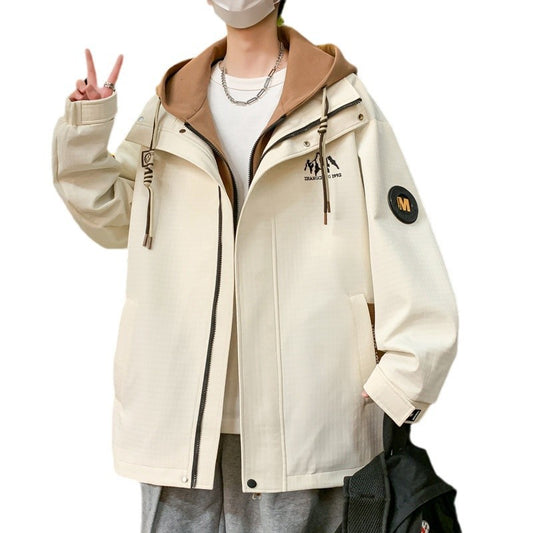 Teen Boys Coat - Fake Two Pieces Windproof Jacket