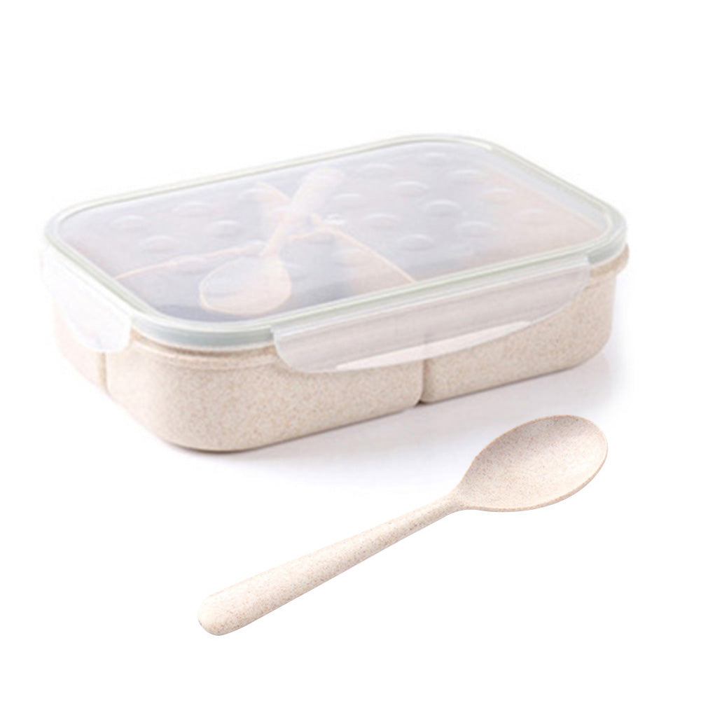 Wheat Straw Divided Lunch Box - Eco-Friendly Bento Box