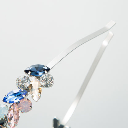 French Retro Headband - Rhinestone Metal Hair Accessory