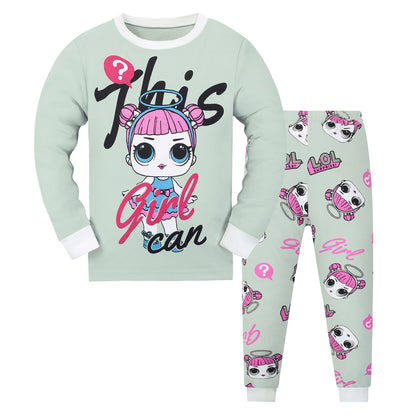 Boys & Girls Long Sleeve Pajama Set - Homewear Sleepwear