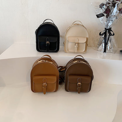 Kid's Small Schoolbag - Girl's PU Backpack