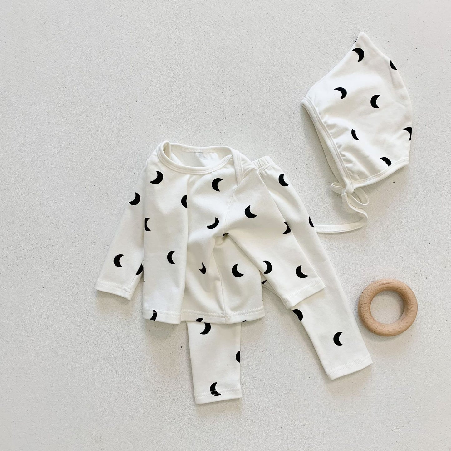 Midnight Moon Pajama Set with Bonnet