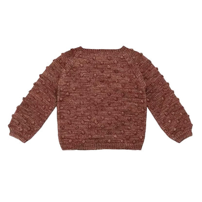 Girls' Popcorn Sweater - Pullover Top for Kids