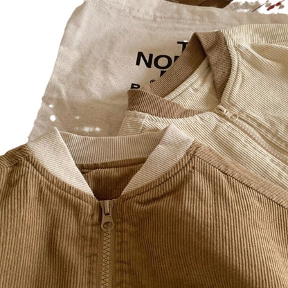 Kids' Corduroy Overcoat - Japanese Korean Spring Jacket