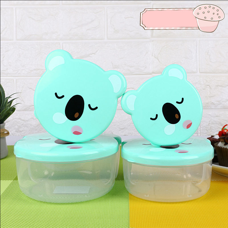 Fruit Box Fresh-keeping Container - Cartoon Lunch Box Set