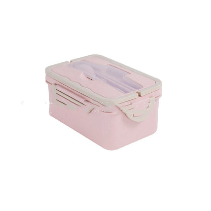 Lunch Box with Spoon & Chopsticks - Microwave Safe