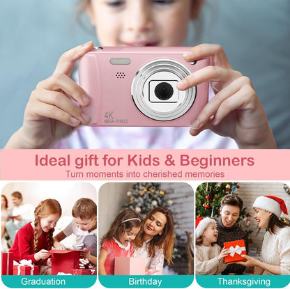 Kids Digital Camera with 32GB SD Card - Christmas Birthday Gift for Children