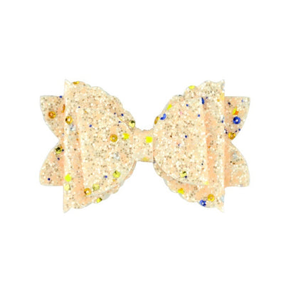 Girl's Hair Accessories - Sequined Double-Layer Bow