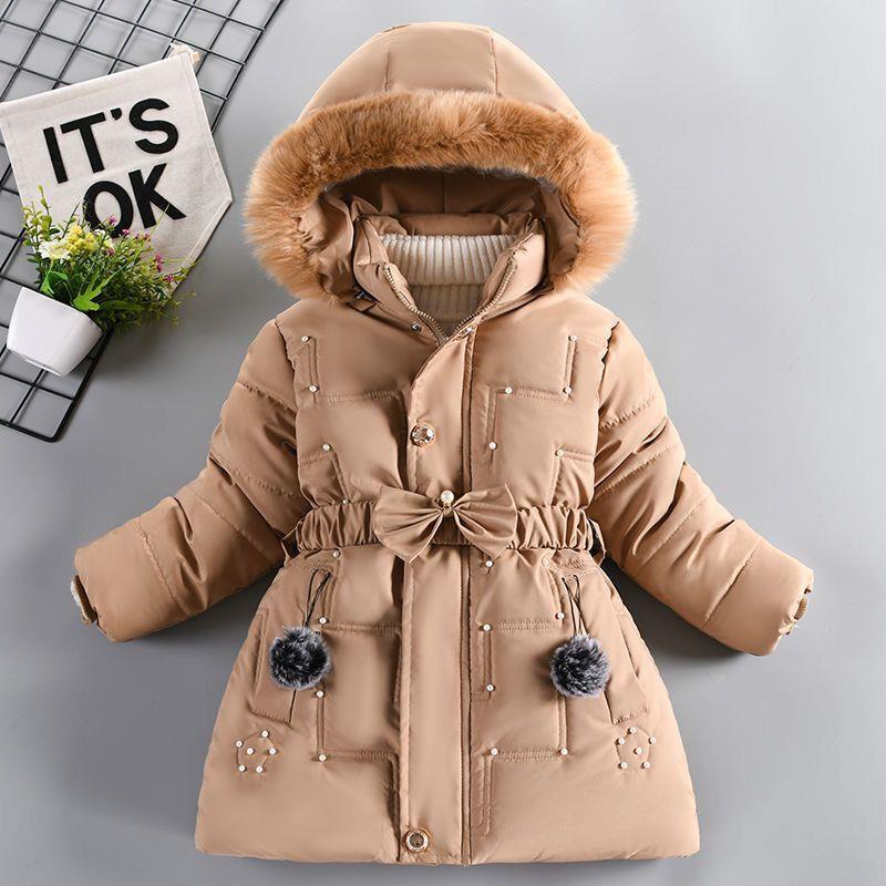 Girls Padded Cotton Jacket - Thickened Winter Coat
