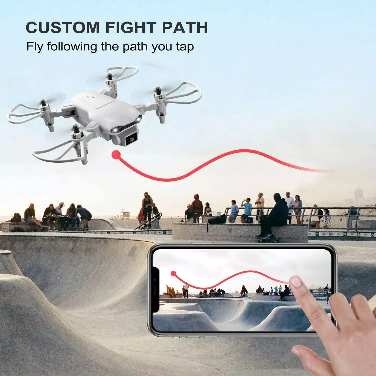 Mini Drone for Kids & Adults with 720P HD Camera - Foldable RC Quadcopter
