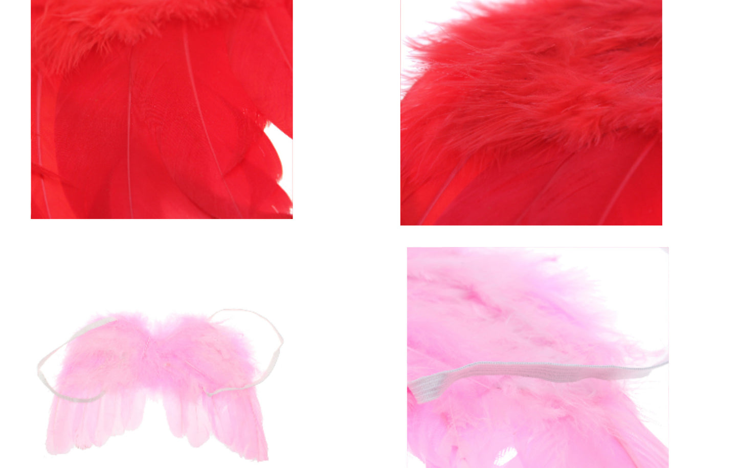 Children's Angel Feather Wings - Hair Accessories Set