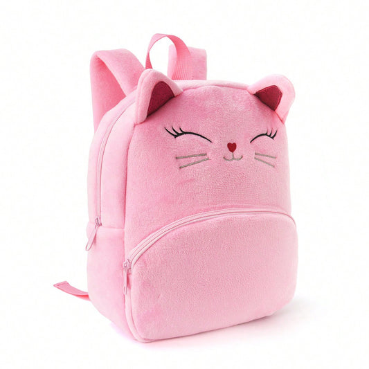 Cartoon Animal Plush Children's Backpack - Kids Bag