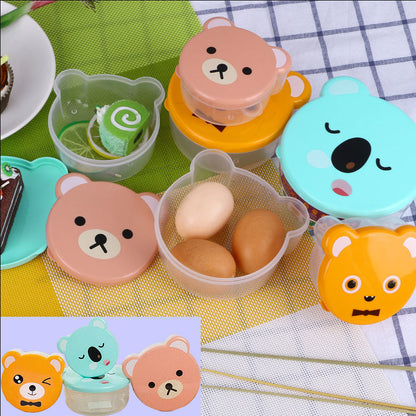 Fruit Box Fresh-keeping Container - Cartoon Lunch Box Set