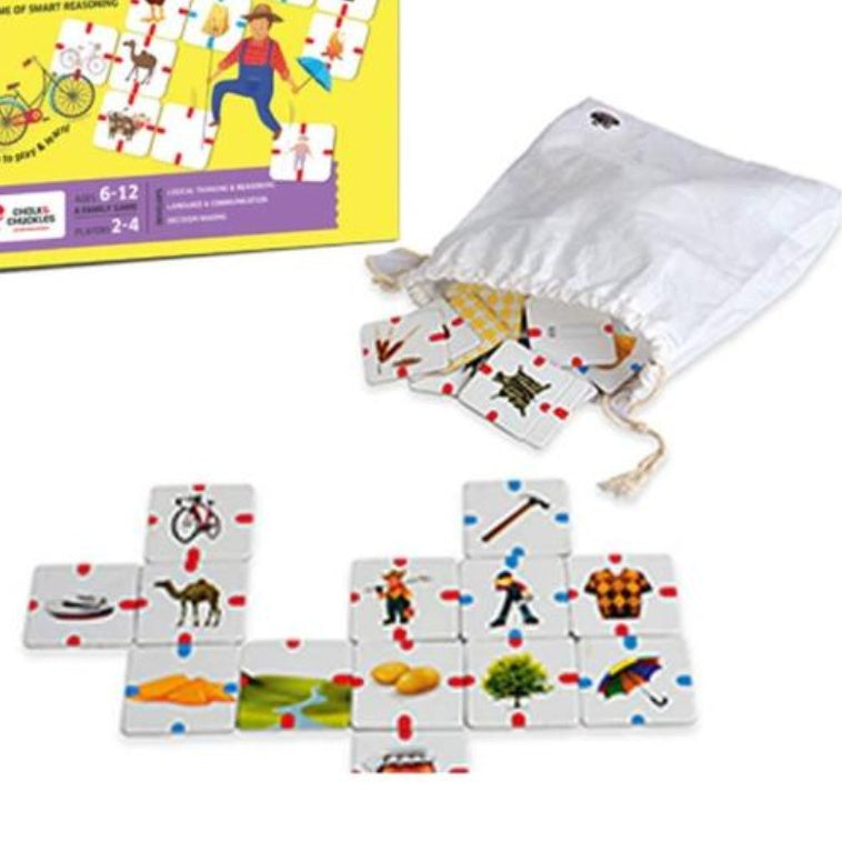 Game Set Puzzel Set For Kids Why Connect Educational Game Of Picture Connection